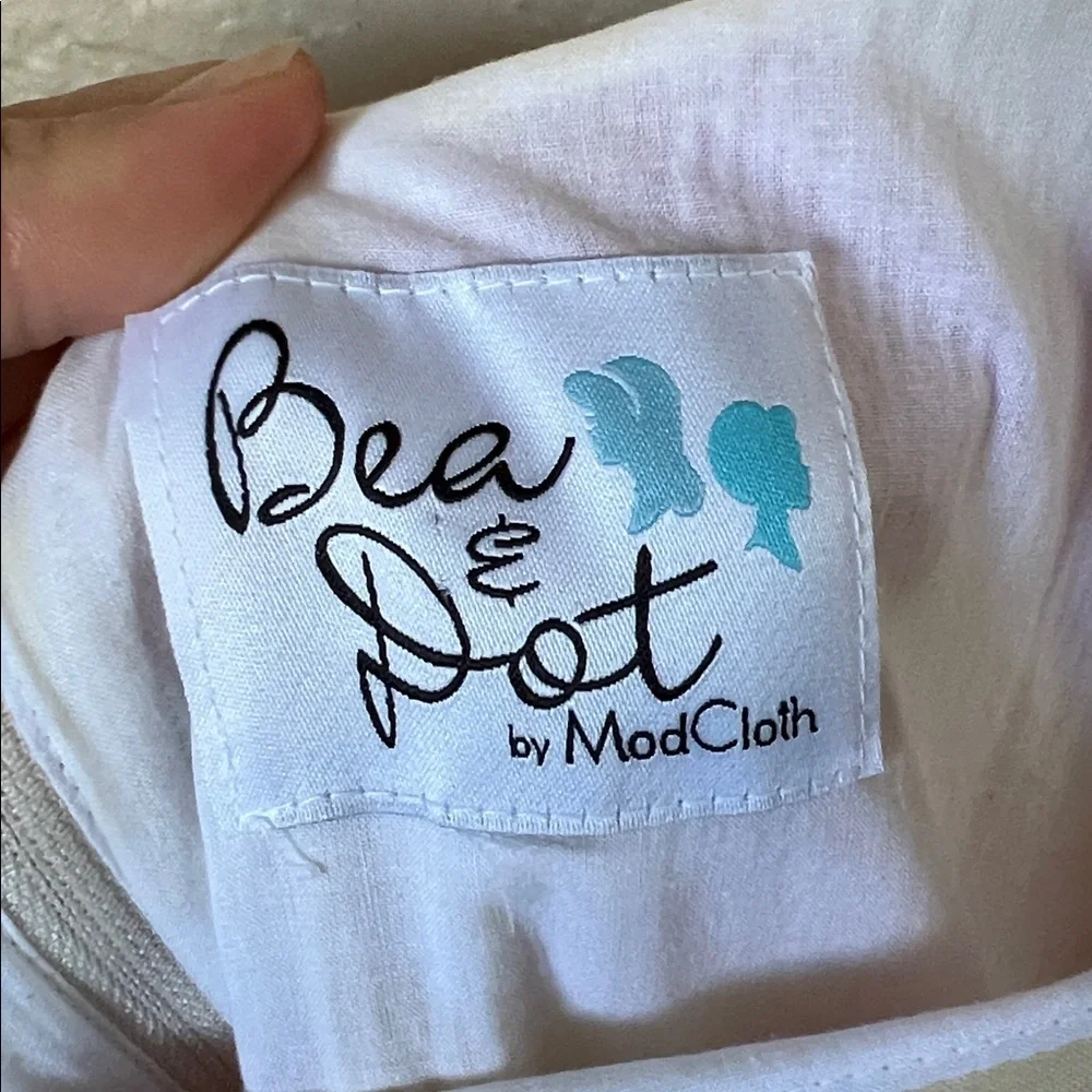 Bea & dot by mod cloth colorful a line knee length vintage style dress - Picture 4 of 10